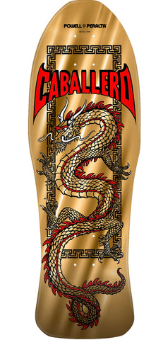 *Pre-Order* Powell Peralta Caballero Chinese Dragon Skateboard - GOLD FOIL