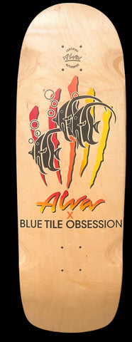 ALVA Blue Tile Obsession Skateboard OG Fade