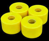 G&S YoYo Yellow FlatBack Skateboard Wheels 63mm 86a