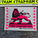 Vintage 80s Steve Steadham STICKER Set (4 pcs) - CLEAR BACK