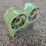 Alien Friends of Planet 9 SlimeBalls 66mm 78a with Bronson G2 bearings - GLOW IN THE DARK