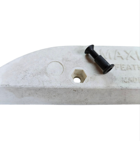 Vintage MAXI LITE skid plate WHITE (dirty)