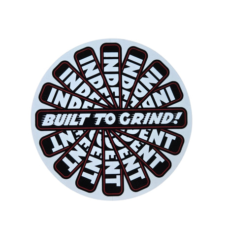 Independent Built To Grind Skateboard Trucks Sticker - BLACK BARS
