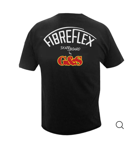 2XL G&S Gordon and Smith FIBREFLEX T shirt - BLACK