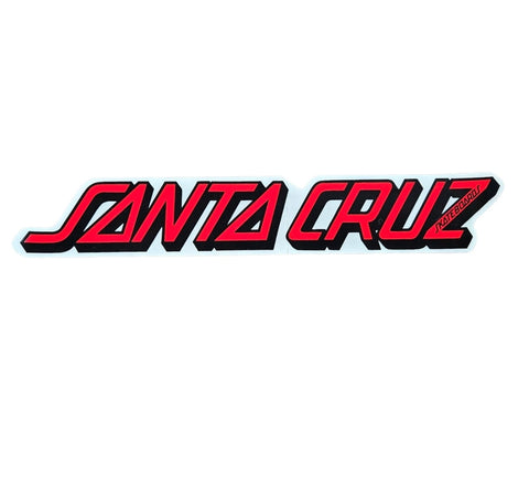 10.5" Vintage 80s Santa Cruz Classic Logo STICKER - RED