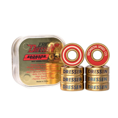 Bronson Eric Dressen G3 Bearings GOLD (8 pack)