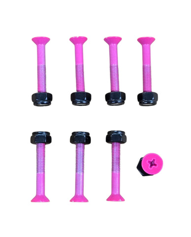 1-1/4"  Skateboard Hardware Bolts - PINK