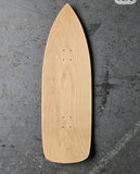 Punk Point Nose Blank Skateboard  31.75" x 11" - NATURAL