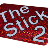 Vintage 70s THE STICK 2 Skateboard Sticker - RED FOIL