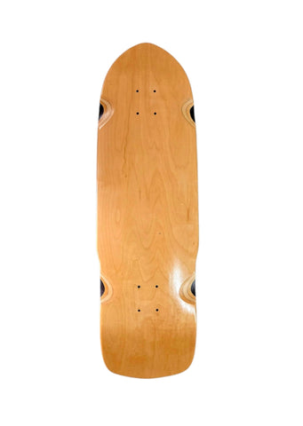 Shape #9 (Z Flex) Blank Skateboard Deck with Grip 32.5" x 9.75" - NATURAL