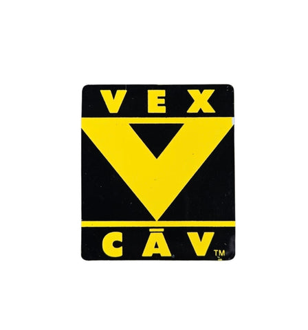 Vintage 80s VISION STREET WEAR STICKER Vex Cav - BLACK