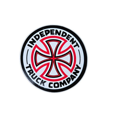 VINTAGE Independent Trucks 3" ROUND Sticker - WHITE