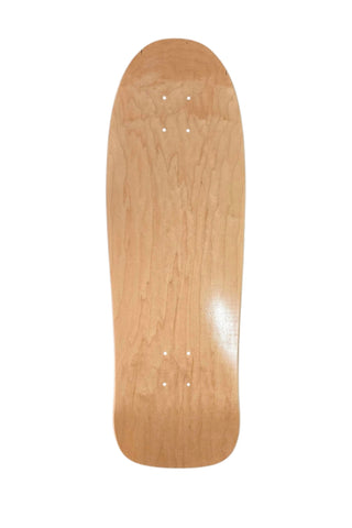 Shape #6 Blank Skateboard Deck with Grip 30.5" x 9.5" - NATURAL