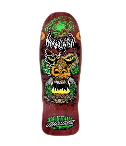 Santa Cruz Erick Winkowski BIGFOOT Skateboard Deck - WINE STAIN