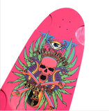 NOS signed Wes Humpston BDS SKULL AND DRAGONS skateboard deck - CAR PAINT PINK