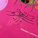 NOS signed Wes Humpston BDS SKULL AND DRAGONS skateboard deck - CAR PAINT PINK