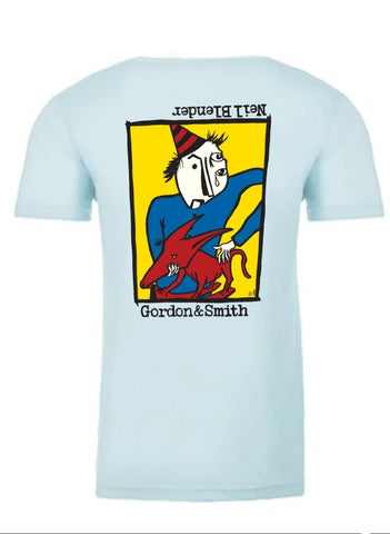 XL G&S Neil Blender ROCKING DOG Shirt - LIGHT BLUE