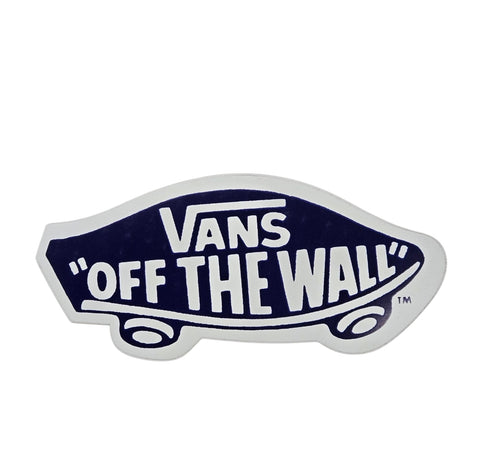 6" Vintage 80s VANS Off The Wall sticker - DARK BLUE