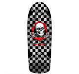 Powell Peralta Checkered Ripper Skateboard - SILVER FOIL