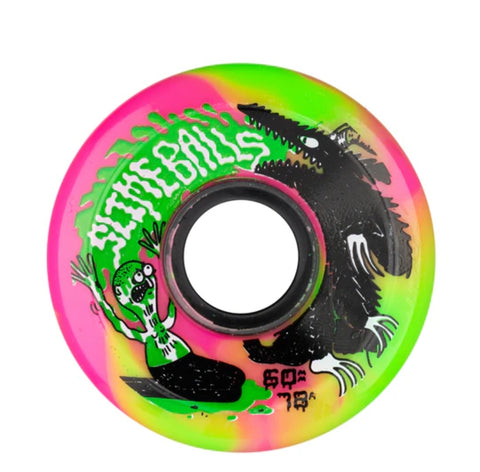 60mm 78a OG Slime Slime Balls Jay Howell - PINK GREEN SWIRL