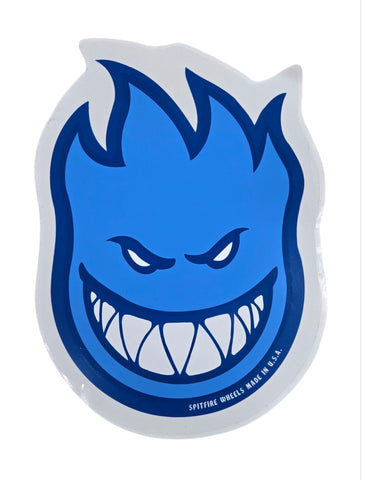 9"x12" Vintage Spitfire Wheels Big Head Sticker Large - BLUE