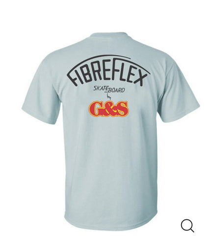 2XL G&S Gordon and Smith FIBREFLEX T shirt - POWDER BLUE