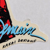 Vintage 80s Adrian Demain STICKERS Lester Kasai Designs- (set of 7)