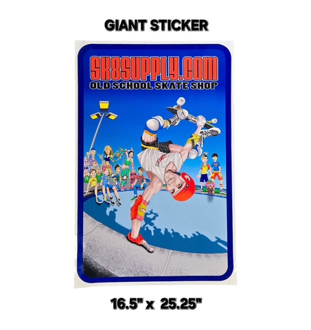 GIANT SIZE SK8supply Sticker-  Neil Blender Egg Plant 16.5" x 25.25"
