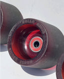Used Vintage 70s ROLLS ROYCE Skateboard wheels - RUBY RED