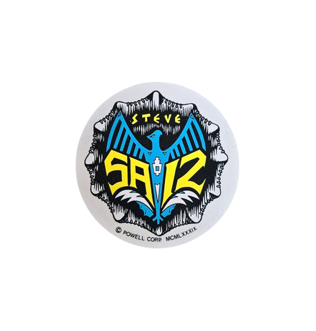 Powell Peralta Steve Siaz Sticker - CLEAR BACK