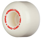 Powell Peralta NANO CUBICS wheels 54mm 93A Dragon Formula - WHITE