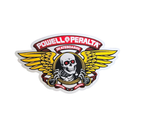 Powell Peralta Winged Ripper 7 ply- STICKER - RED