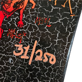 Schmitt Stix Chris Miller MINI Reissue Skateboard Deck DOG - CRACKLE BLACK