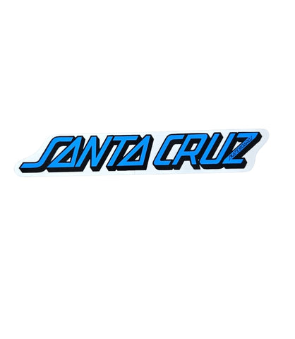 6.5" Vintage 80s Santa Cruz Classic Logo STICKER - BLUE