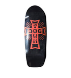 DogTown Cross 10” Skateboard Deck with CUSTOM DT Grip - BLACK RED