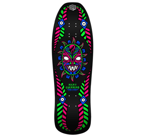 Powell Peralta NICKY GUERRERO mask reissue skateboard deck- BLACK LIGHT