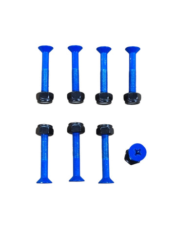 1-1/2"  Skateboard Hardware Bolts - BLUE