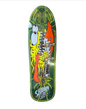 Santa Cruz KEITH MEEK PINSTRIPE Slasher Reissue Deck - METALLIC GREEN