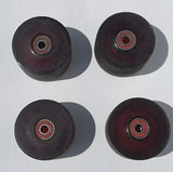 Used Vintage 70s ROLLS ROYCE Skateboard wheels - RUBY RED