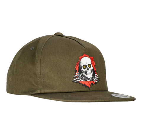 Powell Peralta Ripper snap back hat - ARMY
