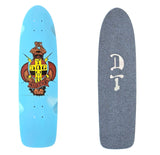 DogTown PC Tail Tap Classic Skateboard Deck with Custom DT Grip Job - LIGHT BLUE