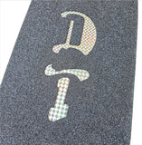 DogTown PC Tail Tap Classic Skateboard Deck with Custom DT Grip Job - LIGHT BLUE