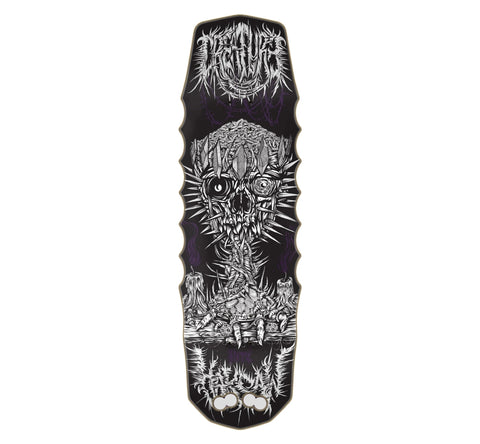 Creature Hitz HAKSAW GRANDE skateboard deck - BLACK