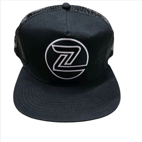 Z-Flex Trucker snap back hat - BLACK