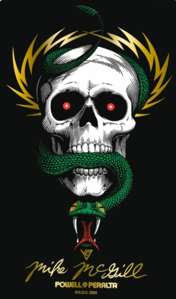 NEW Powell Peralta Mike McGill Skateboard Sticker - BLACK
