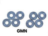 Vintage German GMN Skateboard Bearings - SET of 8