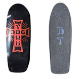 DogTown Cross 10” Skateboard Deck with CUSTOM DT Grip - BLACK RED
