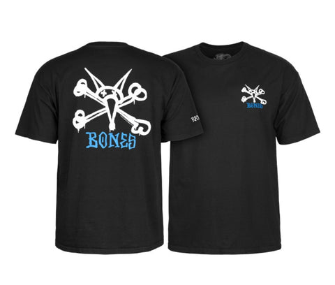 XL Powell Peralta RAT BONES Skateboard Shirt - BLACK