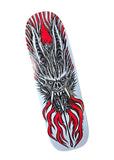 Demon Skateboard Deck 32" x 9.5" - RED BLACK WHITE