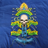 SK8SUPPLY Shop Logo T shirt Wes Humpston Art  XL- BLUE